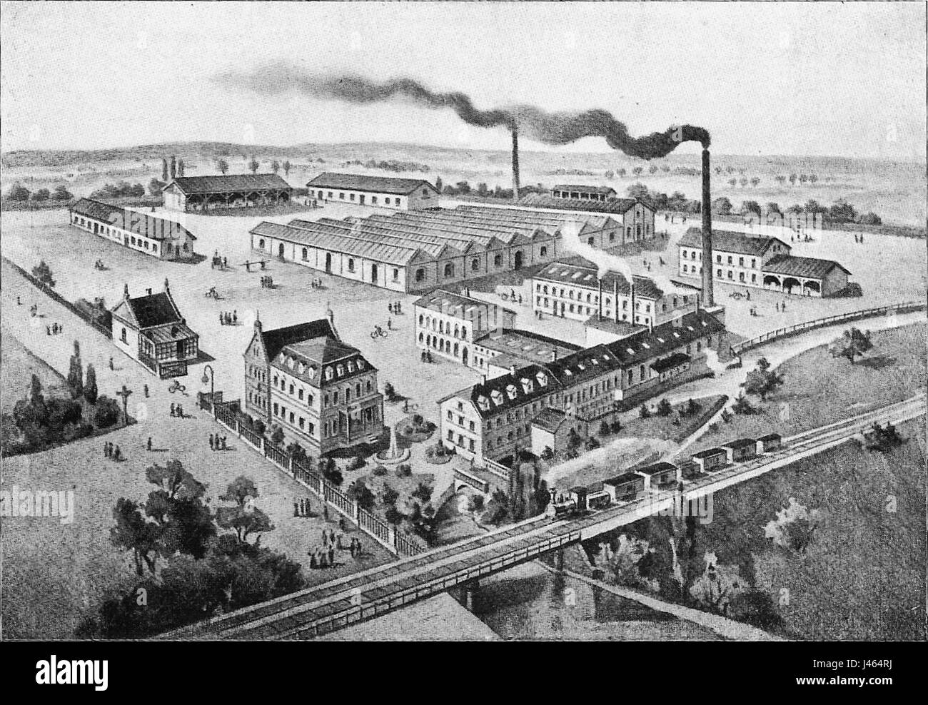 NSU Werke waren ein deutsches Unternehmen mit Sitz in Neckarsulm, das für seine Automobilproduktion bekannt ist. 1900 war NSU ein Pionier bei der Entwicklung früherer Automobile. Stockfoto