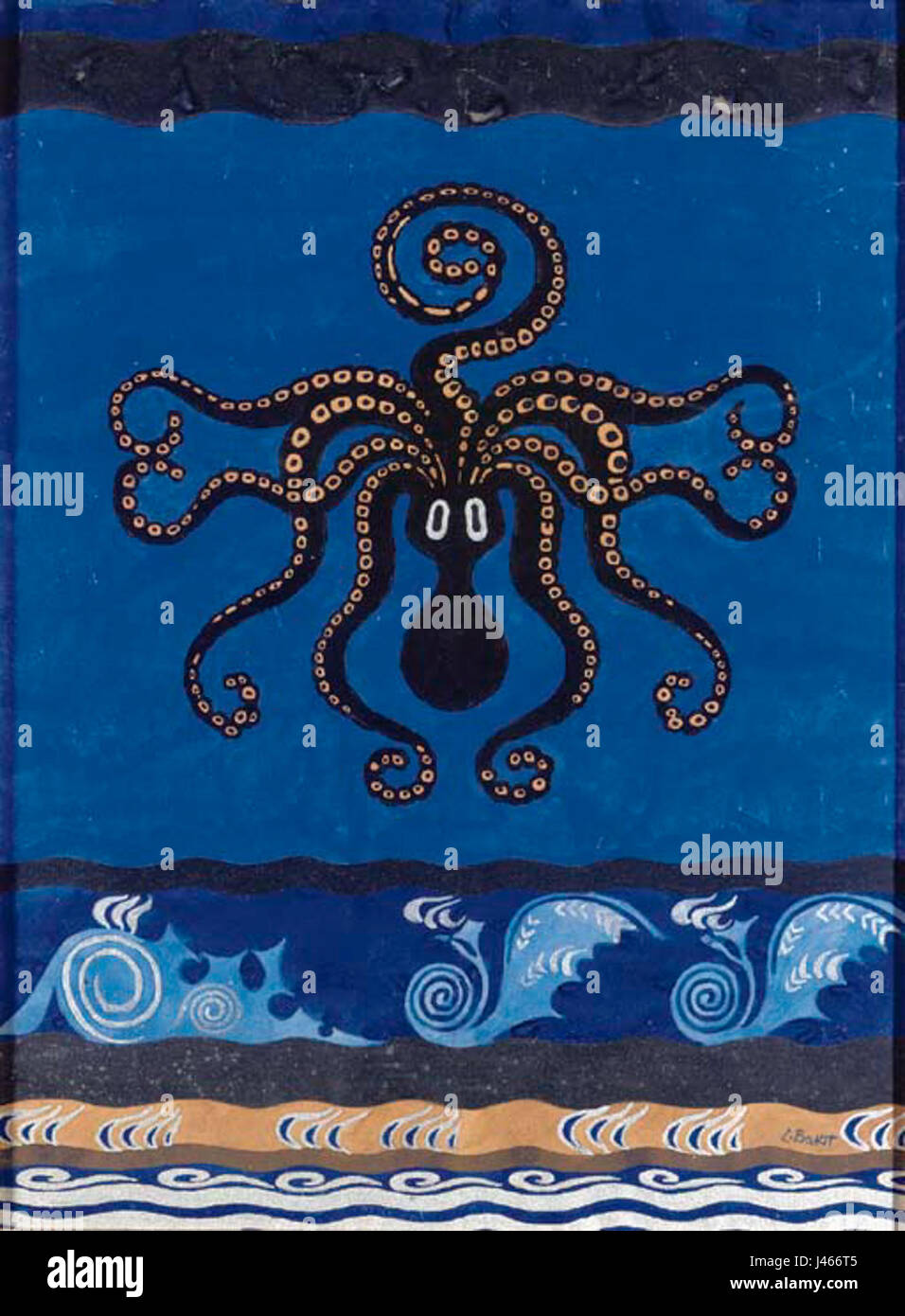 Octopus mit L.Bakst (priv.coll) Stockfoto