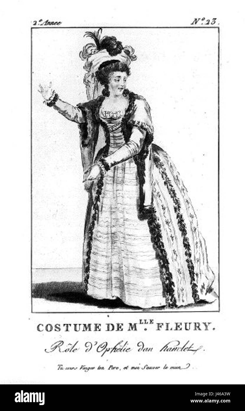 Mlle Fleury Stockfoto