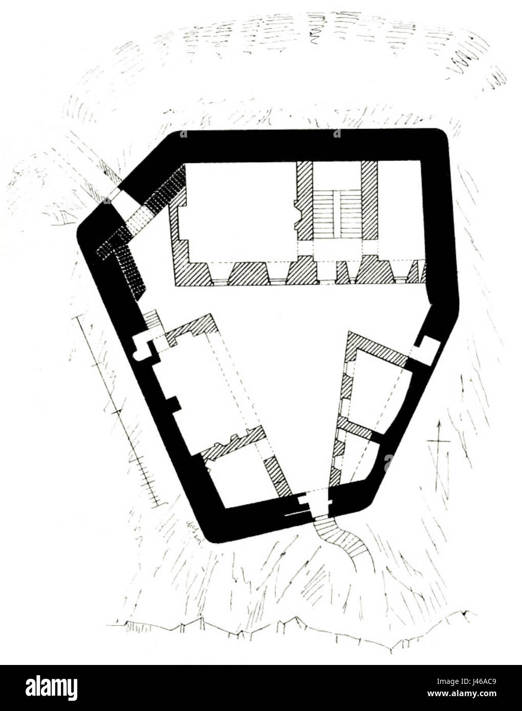 Mingary Plan Stockfoto