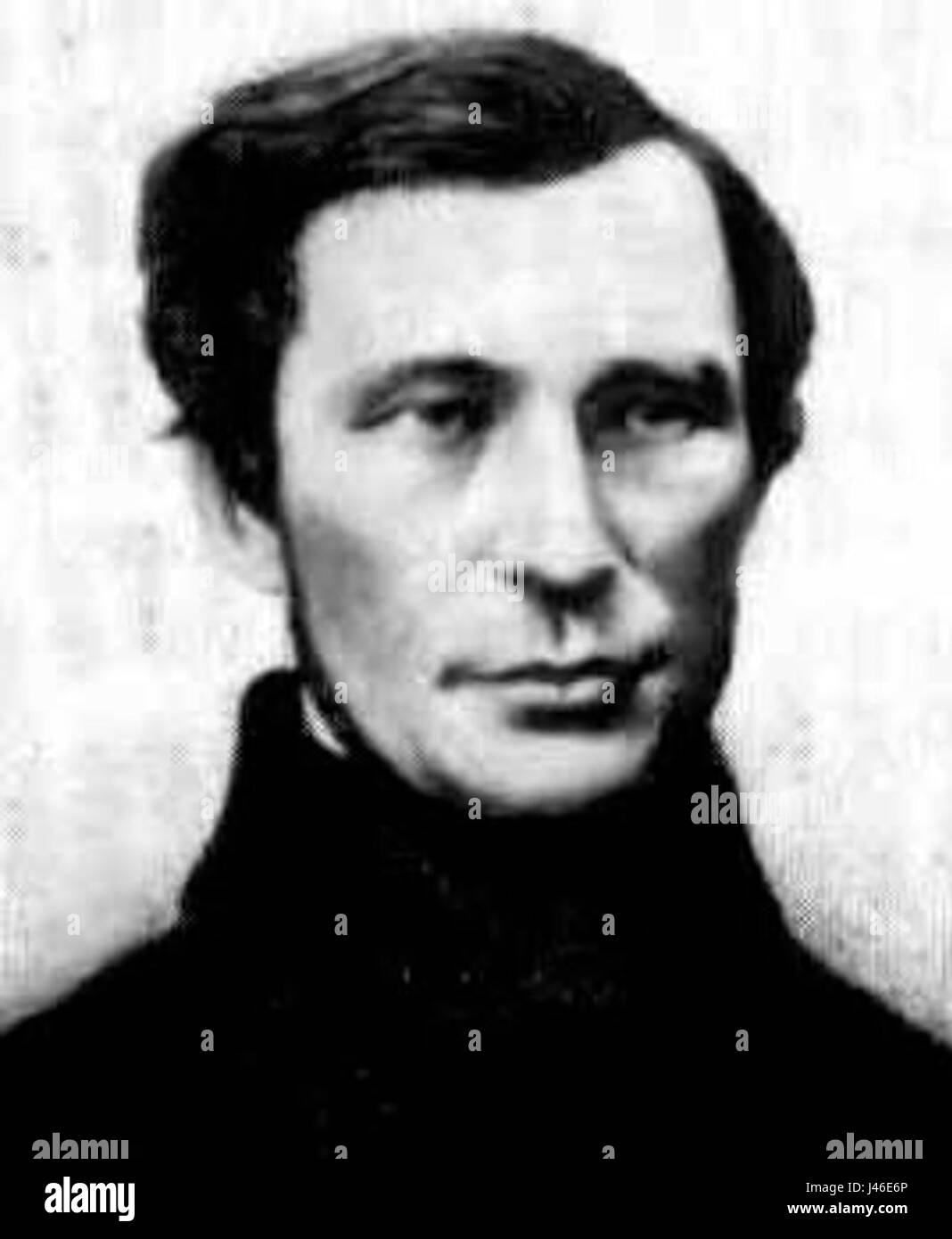 Pafnutyin Csebisev war ein russischer Mathematiker, der für seine Arbeit in algebraischer Analyse und Zahlentheorie bekannt war. Seine Beiträge hatten einen bedeutenden Einfluss auf die Entwicklung der mathematischen Theorie im 19. Jahrhundert. Stockfoto