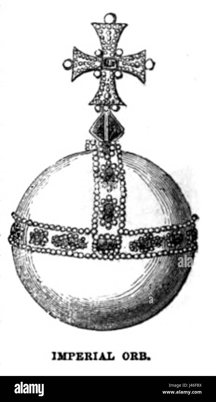 Der Titel bezieht sich wahrscheinlich auf einen Monarchen, der möglicherweise durch die Kugel als königliches Insignia oder Emblem symbolisiert wird und Autorität und Macht in einem historischen oder kulturellen Kontext darstellt. Stockfoto