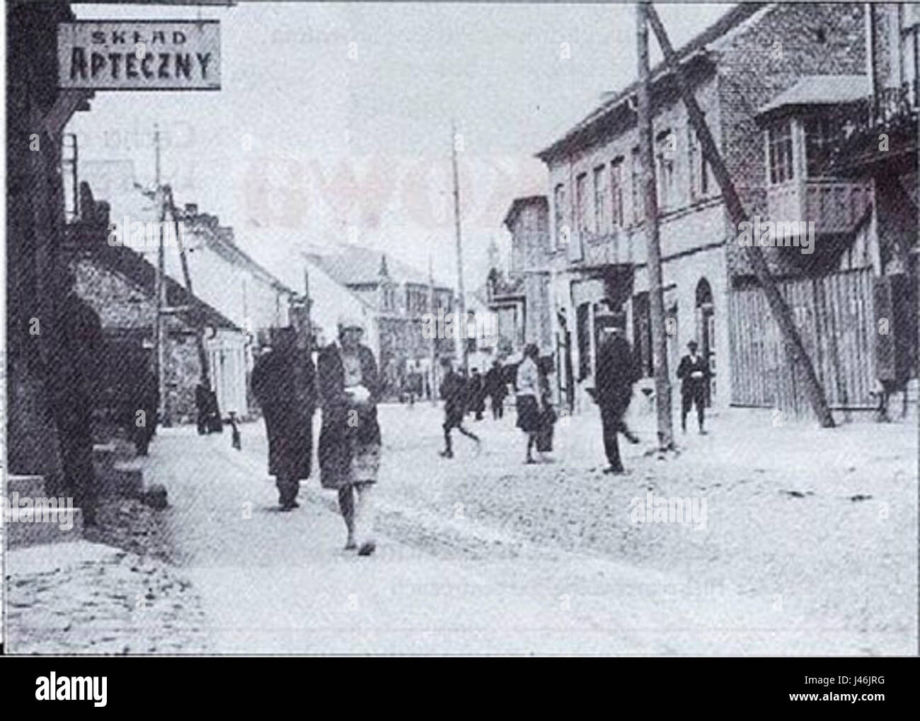 OstroÅ‚Ä™ka GlÃ³wiackiego Zwischen den Kriegen ist eine historische Erkundung der polnischen Stadt in der Zwischenkriegszeit. Der Schwerpunkt liegt auf dem sozio-politischen Klima und dem kulturellen Wandel in Polen während dieser Zeit, die die Veränderungen im Vorfeld des Zweiten Weltkriegs widerspiegeln Stockfoto