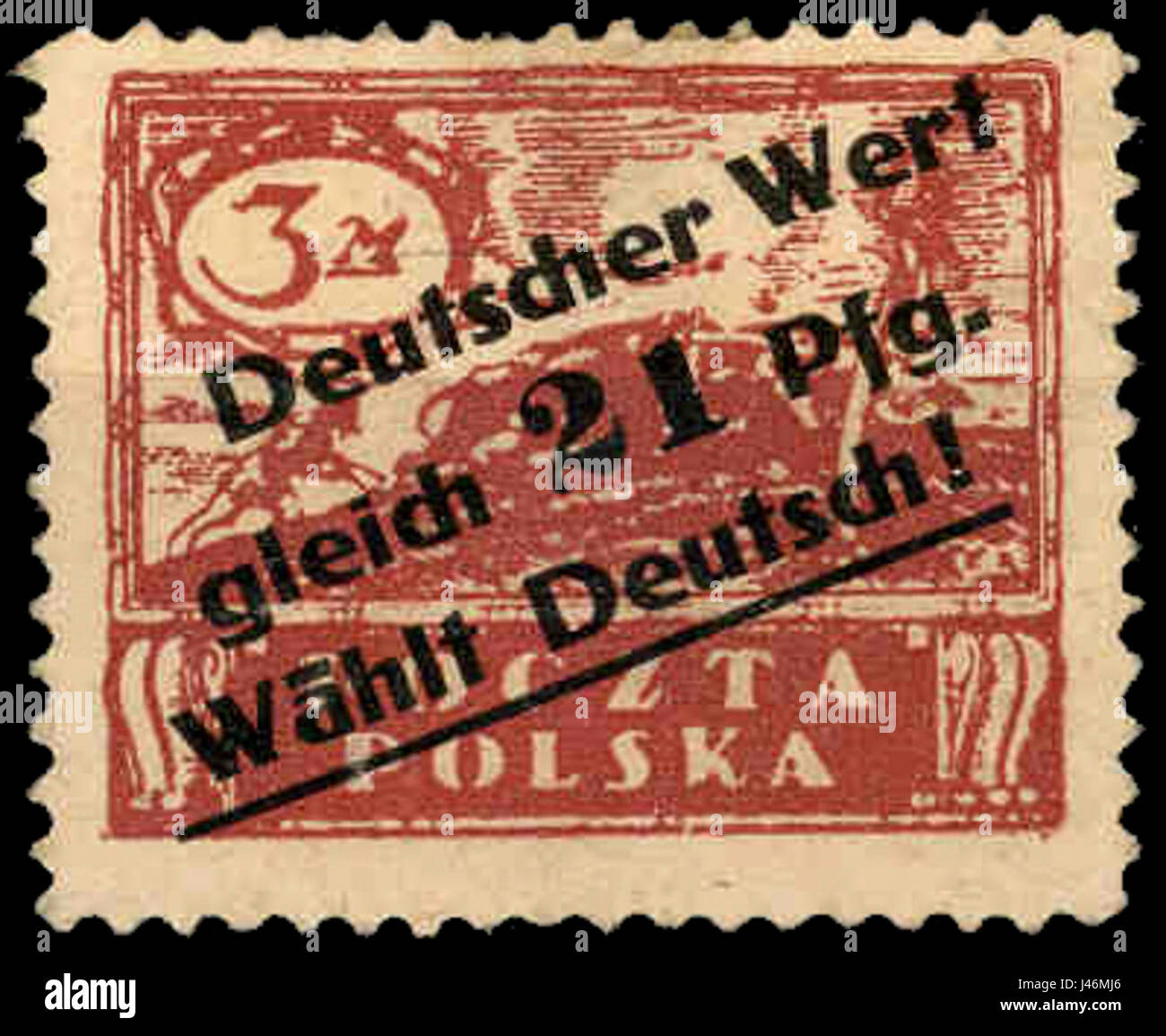 Dieses Propagandaplakat aus dem Jahr 1921 mit dem Titel „Deutscher Wertgleich Wahltd Deutsch“ zeigt deutsche politische Botschaften aus dem frühen 20. Jahrhundert, die wahrscheinlich mit Stimmungen nach dem Ersten Weltkrieg und Wahlkampagnen in Deutschland in Verbindung gebracht werden. Stockfoto