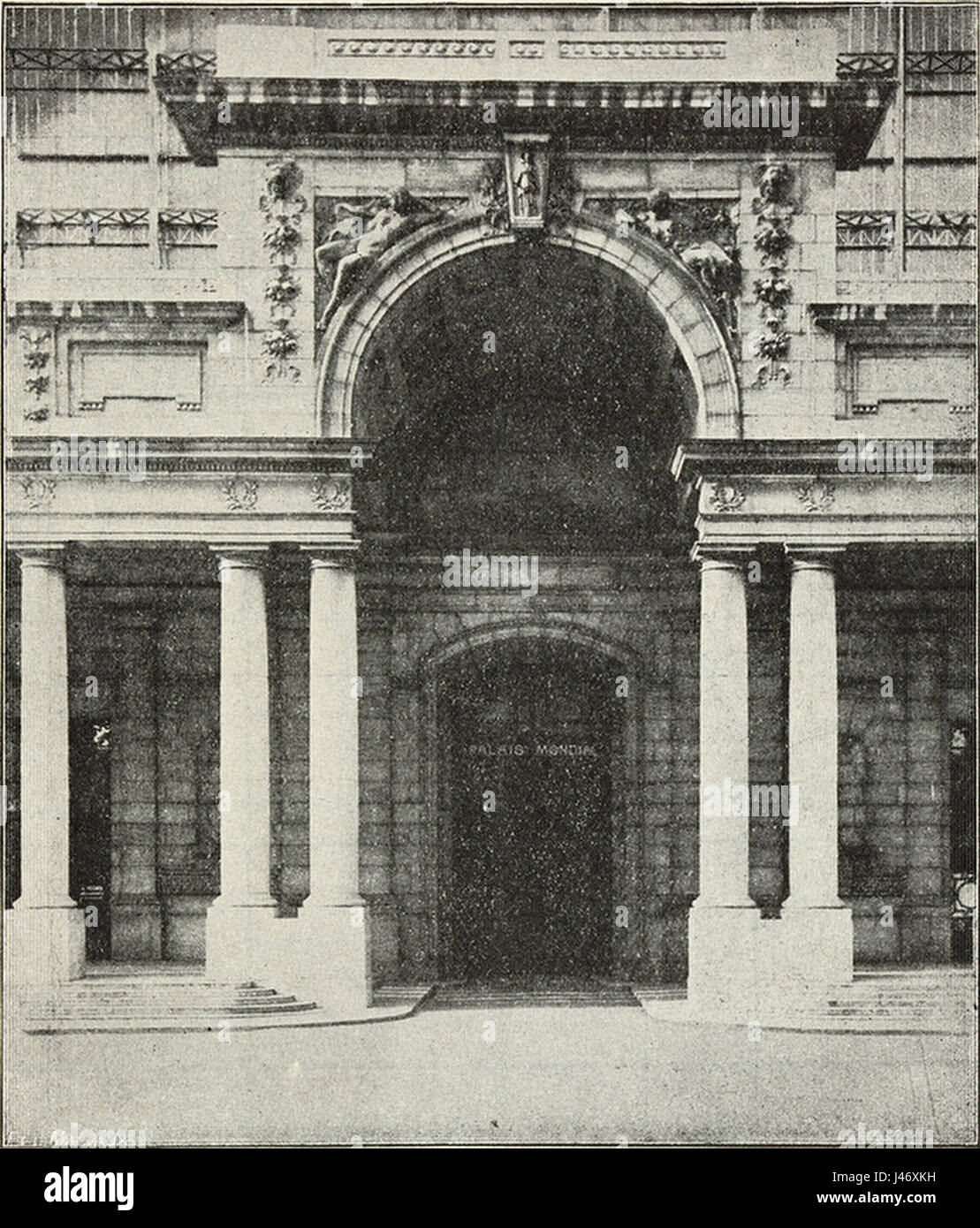 Palais Mondial Mundaneum Stockfoto