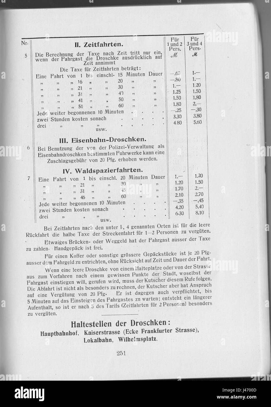 VON Joest 1911 251 Stockfoto