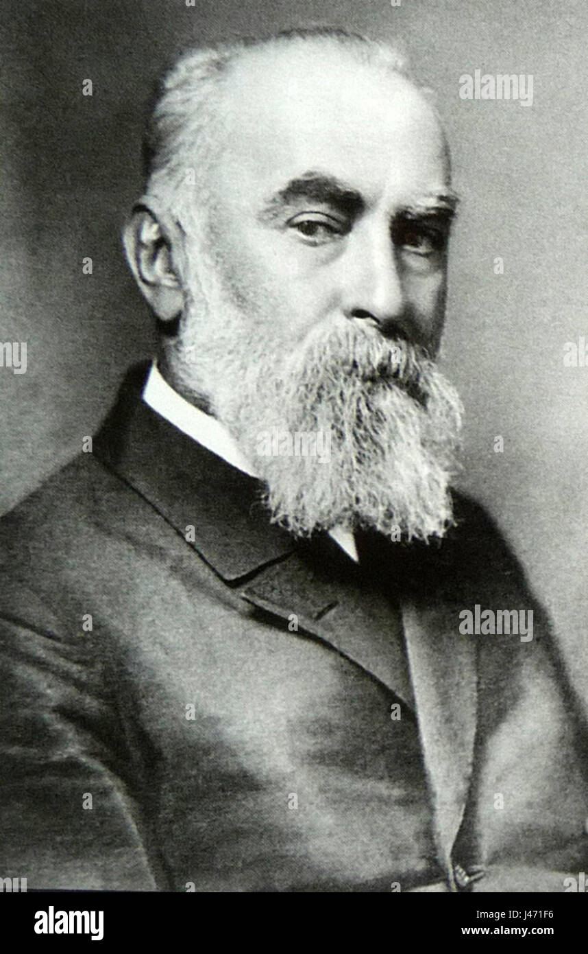 Nikolos Nikoladse war ein georgischer Publizist und Intellektueller, der während des 19. Jahrhunderts westliche Ideen und Aufklärung förderte und zur kulturellen und intellektuellen Bewegung in Georgien beitrug. Stockfoto