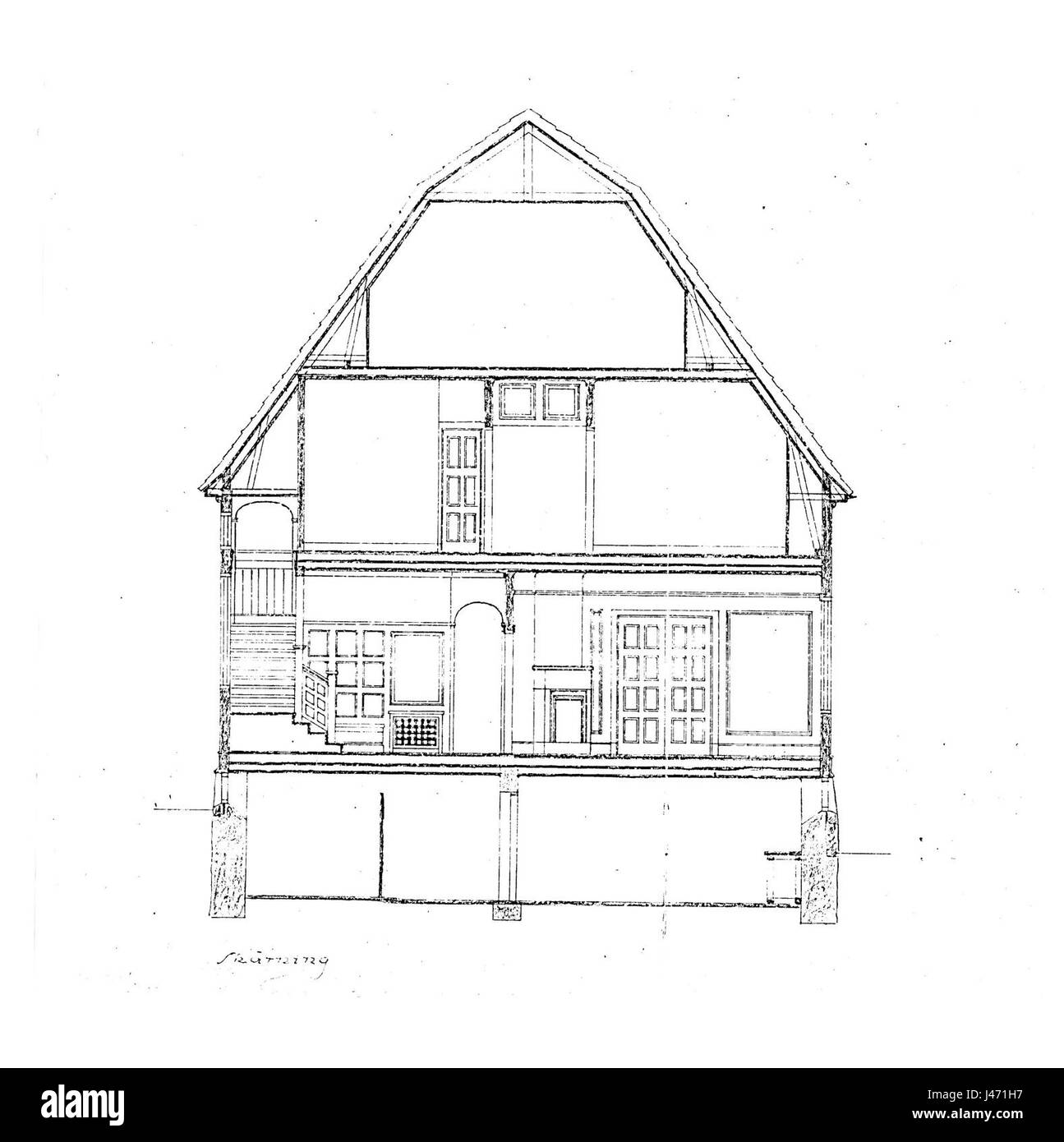 Die 1917 erbaute Nygrenska Villa ist eine historische Residenz in Schweden. Es spiegelt die Architektur des frühen 20. Jahrhunderts wider und bietet einen Einblick in das schwedische Hausleben in dieser Zeit. Stockfoto