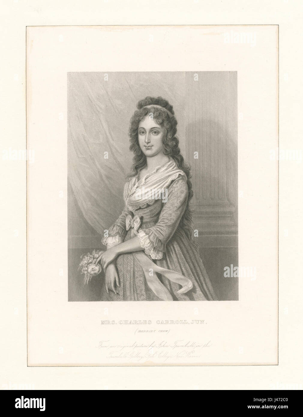 Mrs Charles Carroll, Jun (Harriet Chew) (NYPL Hades 280274 1253535) Stockfoto