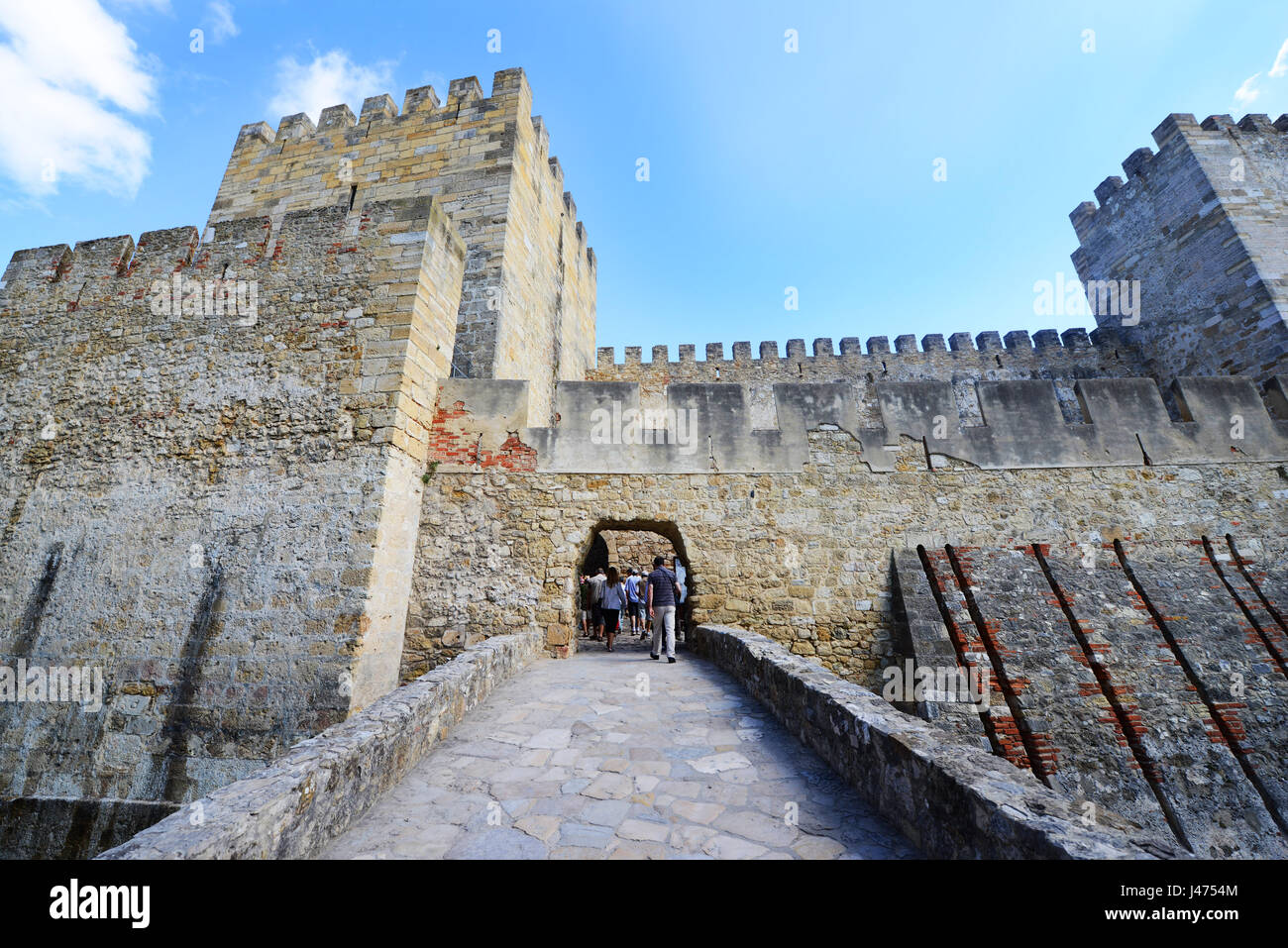 São Jorge Schloss in Lissabon, Portugal. Stockfoto