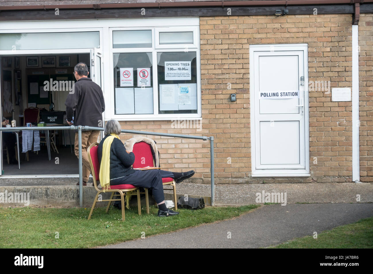 Örtlichen Wahllokal. Stockfoto