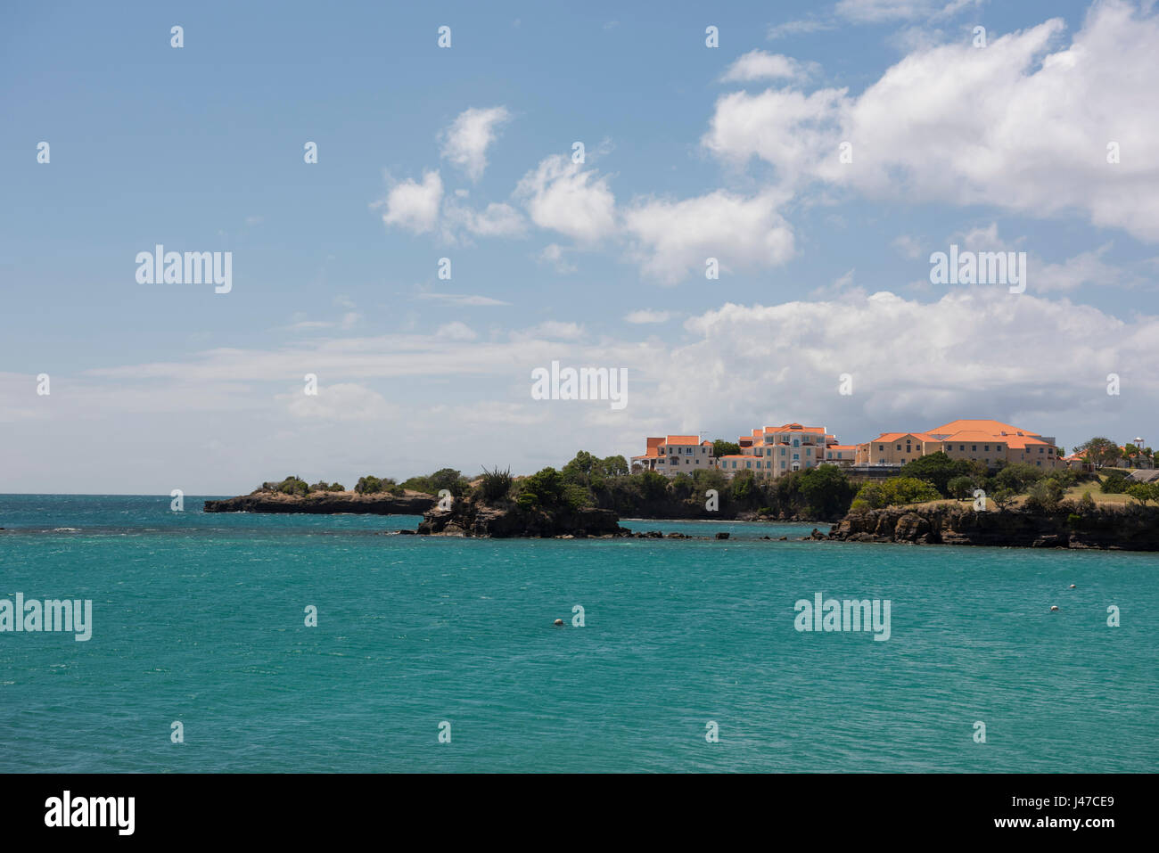 Der Campus des St.-Georgs University Medical College an der True Blue Bay im Südwesten Grenada.  Karibik, Caribbean Stockfoto