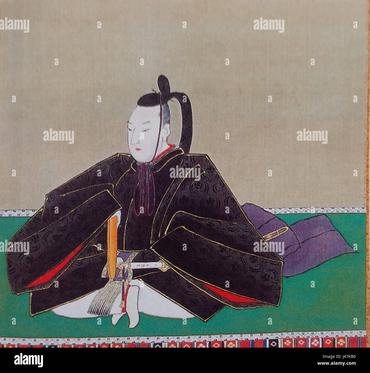 Nannbu Toshitaka war ein japanischer Samurai aus der Sengoku-Zeit, bekannt für seine Rolle in verschiedenen militärischen Kampagnen und als Gefolgsmann des Nannbu-Clans, der zur politischen Landschaft des Japans des 16. Jahrhunderts beitrug. Stockfoto