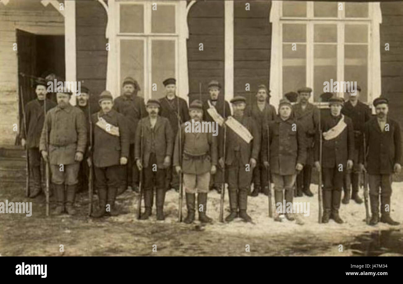 Nakkila Rote Garde 1918 Stockfoto