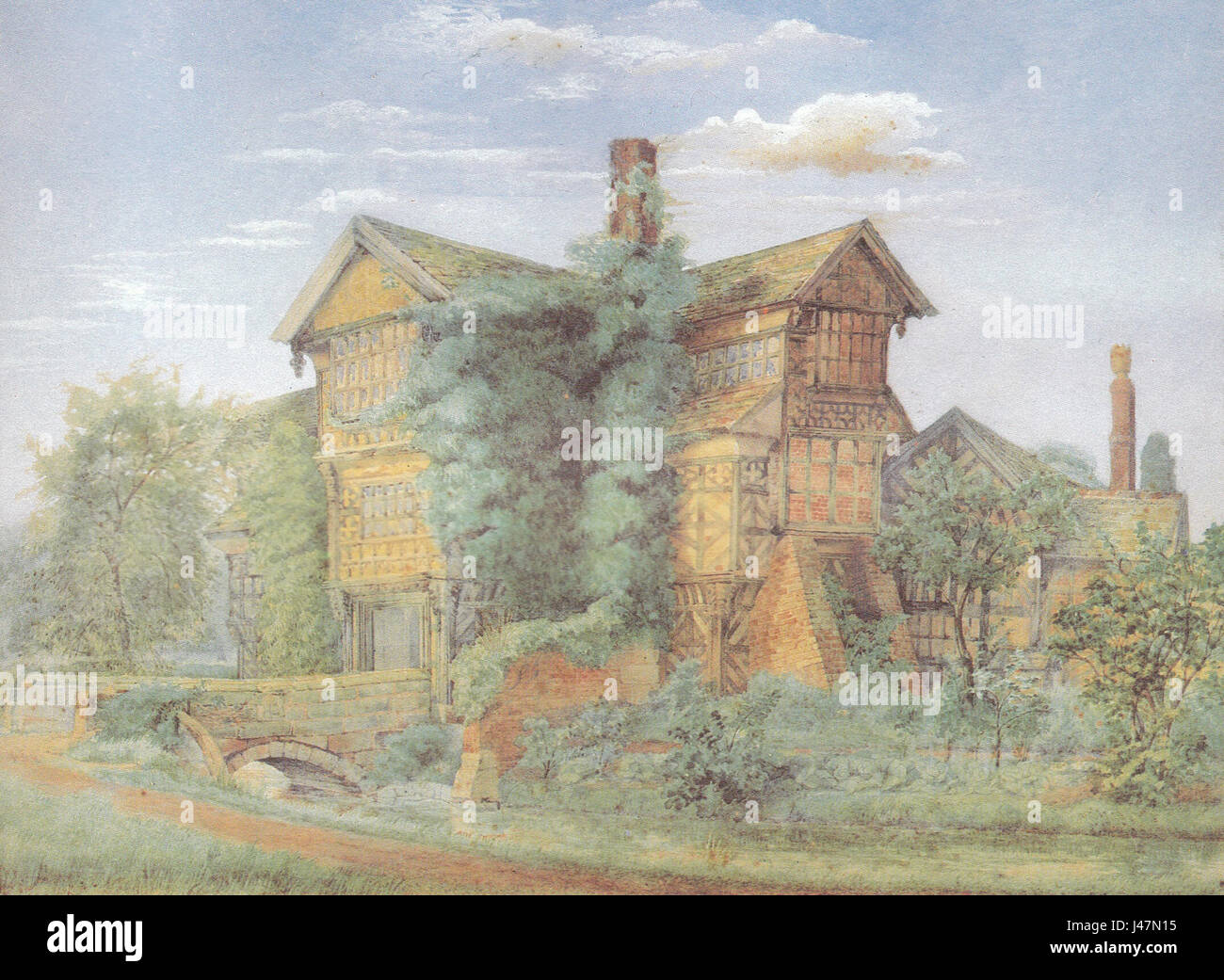 Moreton Old Hall von George Theaker Stockfoto