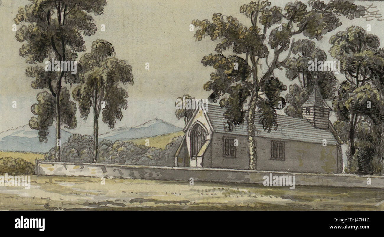 Nannerch Kirche Stockfoto