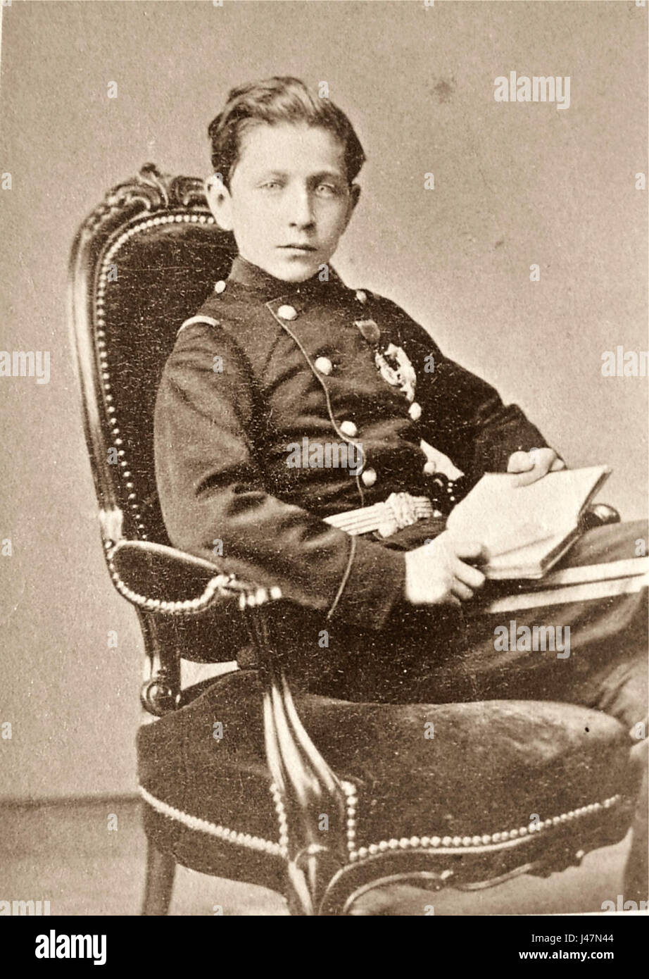 Napoleon Eugene Louis Bonaparte, Sohn Napoleons III. Und Kaiserin Eugénie, war der Fürst von Frankreich. Er spielte eine bedeutende Rolle in der französischen Geschichte, obwohl sein Leben während des Anglo-Zulu-Krieges 1879 auf tragische Weise abgeschnitten wurde. Stockfoto