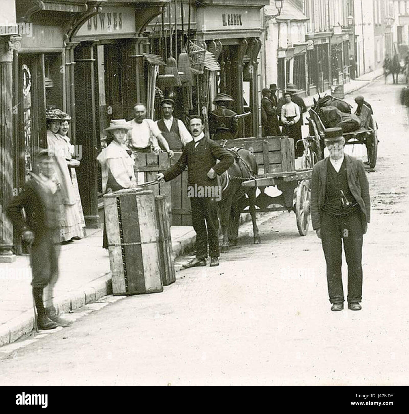 O Connell Street Ennis Stockfoto