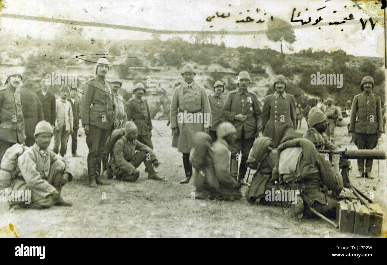 Osmanische Soldaten erbeuteten Waffen testen Stockfoto