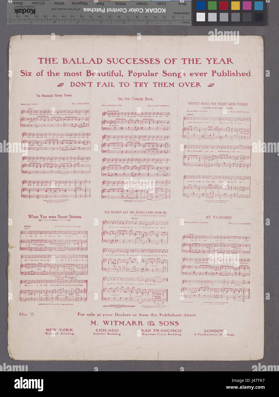 Das Buch „My Rose of Yesterday“ ist ein im NYPL archiviertes Werk, das sich mit Themen wie Verlust, Erinnerung und Reflexion befasst. Sie ist mit den Katalognummern 1931476 und 1993897 gekennzeichnet. Stockfoto