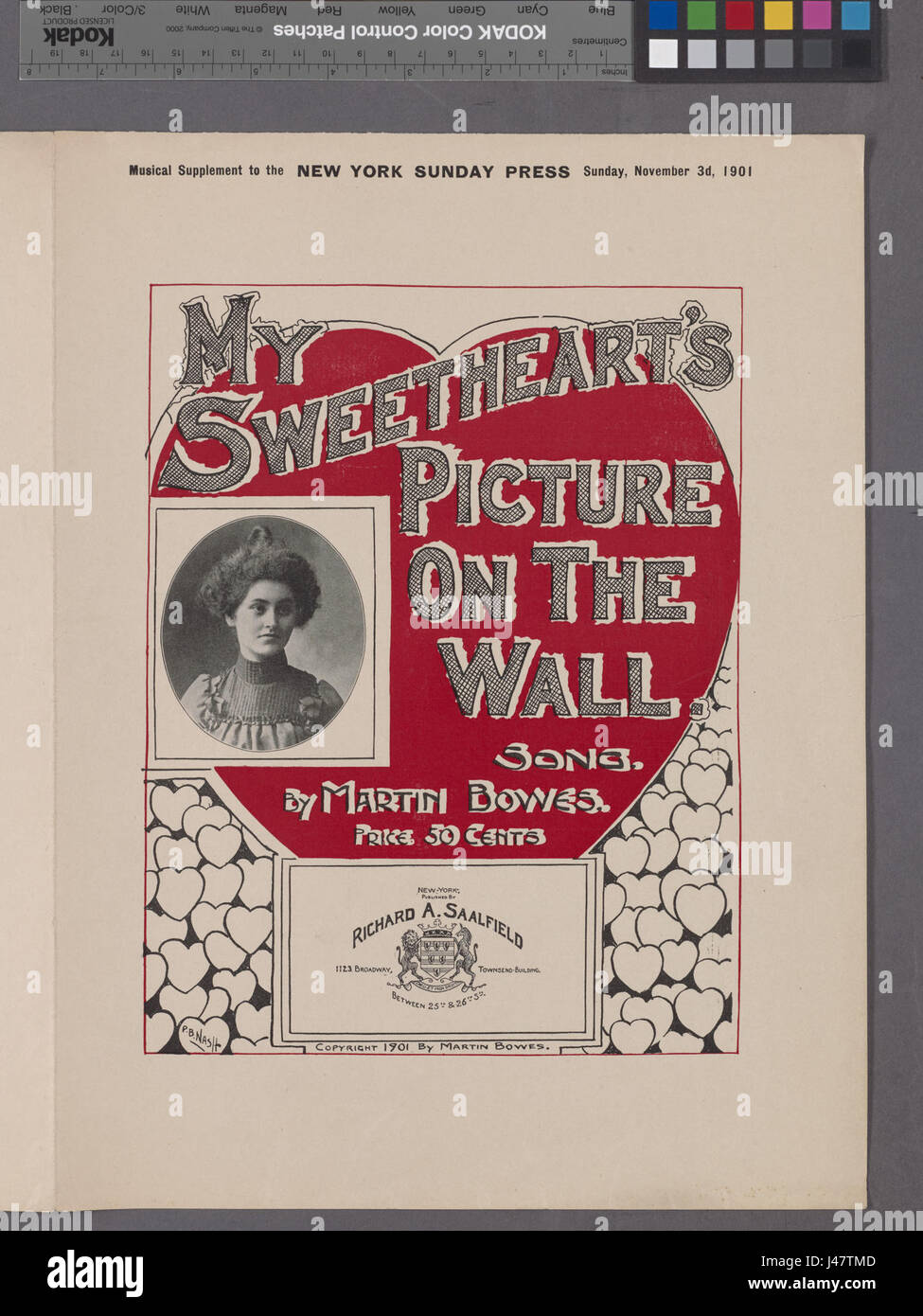 Meine Lieblinge-Bild an der Wand (NYPL Hades 1931557 1994132) Stockfoto