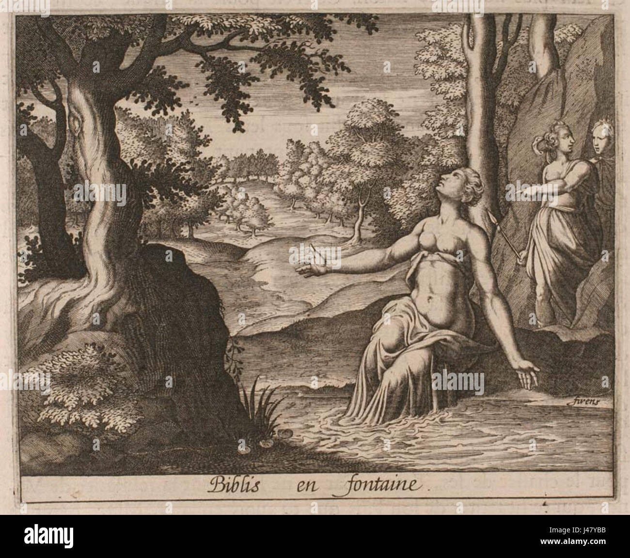 Ovid Metamorphosen Biblis de fontaine Stockfoto