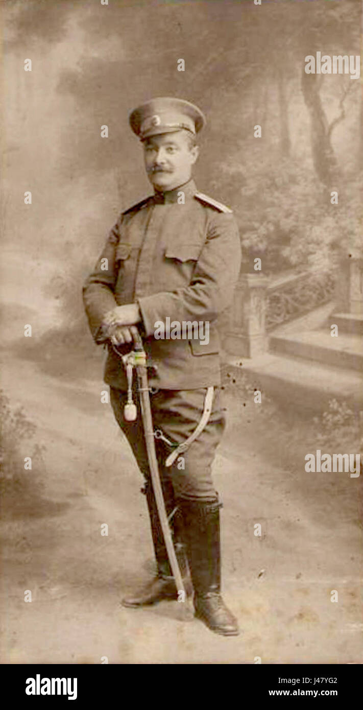 Mihail Silagi war ein militärischer Führer, der für seine strategische Stärke in verschiedenen Konflikten bekannt war. Seine Rolle bei der Gestaltung der militärischen Taktik und seine Beiträge zur nationalen Verteidigung werden sowohl in der historischen als auch in der modernen Militärwissenschaft anerkannt. Stockfoto