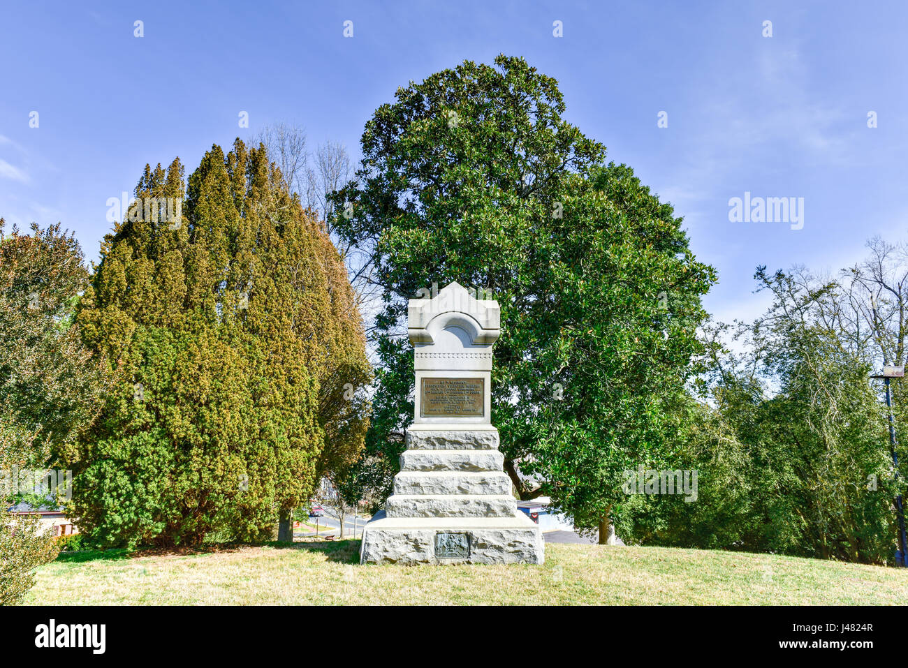 Denkmal für die 127. Pennsylvania Freiwilligen Infanterie auf dem Schlachtfeld in Fredericksburg, Virginia Stockfoto
