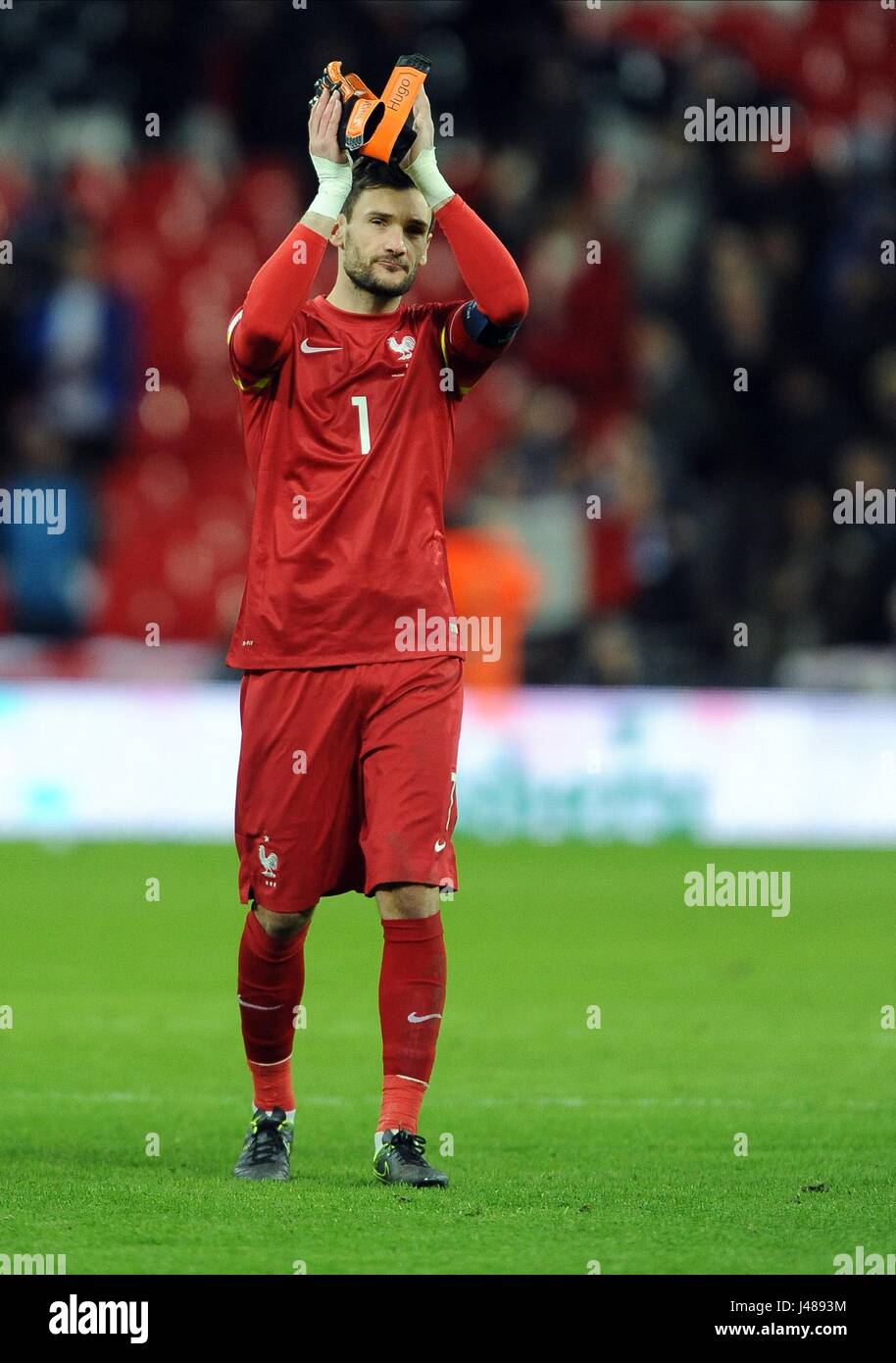 Frankreich Torwart HUGO LLORIS ENGLAND V Frankreich WEMBLEY Stadion LONDON ENGLAND 17. November 2015 Stockfoto