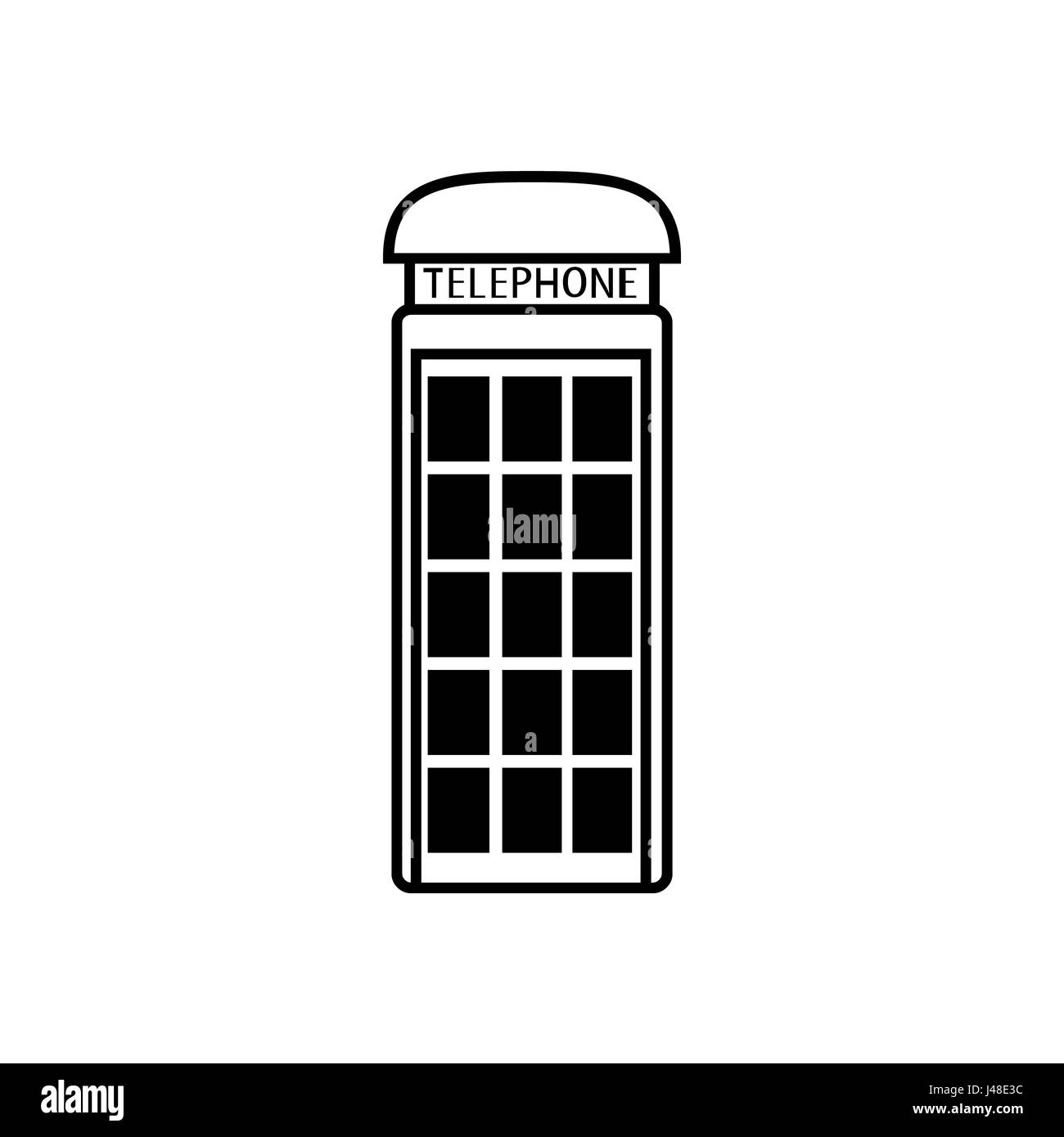 London-Telefon-Symbol Stockfoto