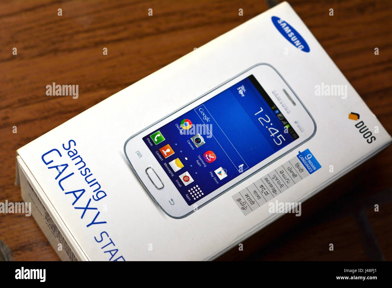 Samsung Galaxy-Box Stockfoto