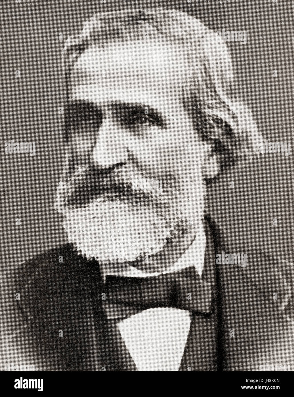 Giuseppe Fortunino Francesco Verdi, 1813 – 1901. Italienischer Opernkomponist. Stockfoto