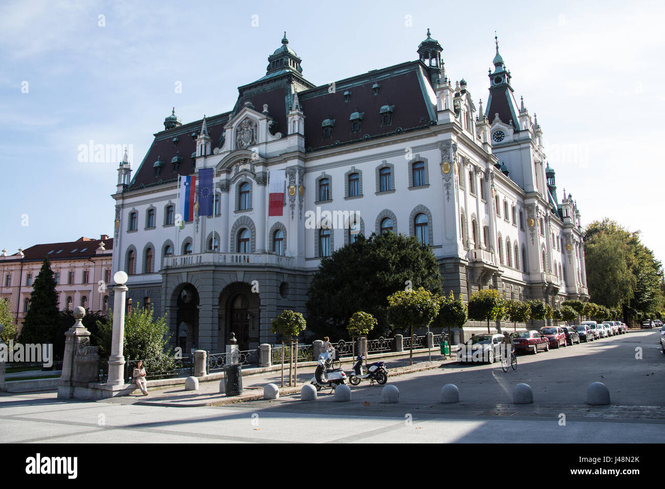 Ljubljana Slowenien Opernhaus Stockfoto