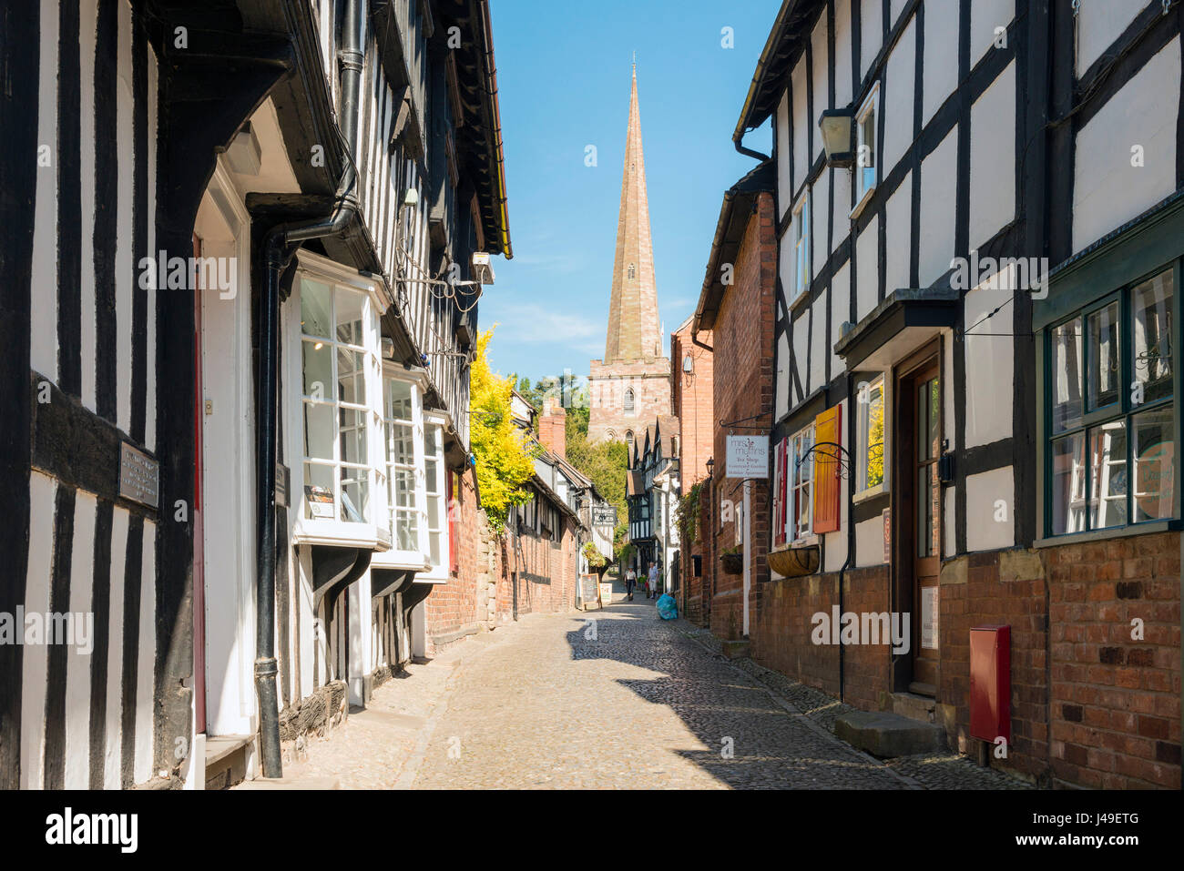 Ledbury Herefordshire, UK - Church Lane. Stockfoto