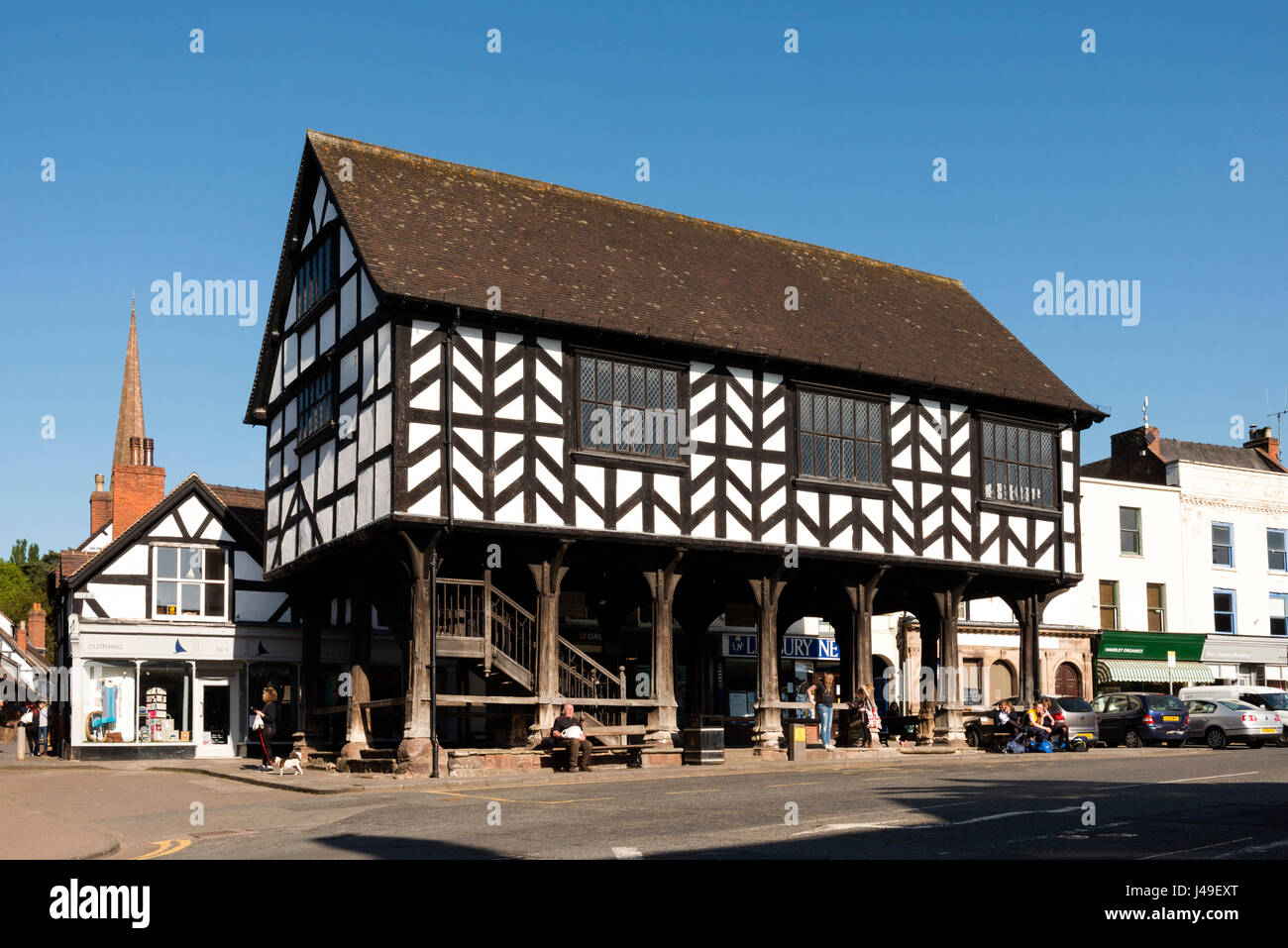 Ledbury Herefordshire, UK - Markt Haus. Stockfoto
