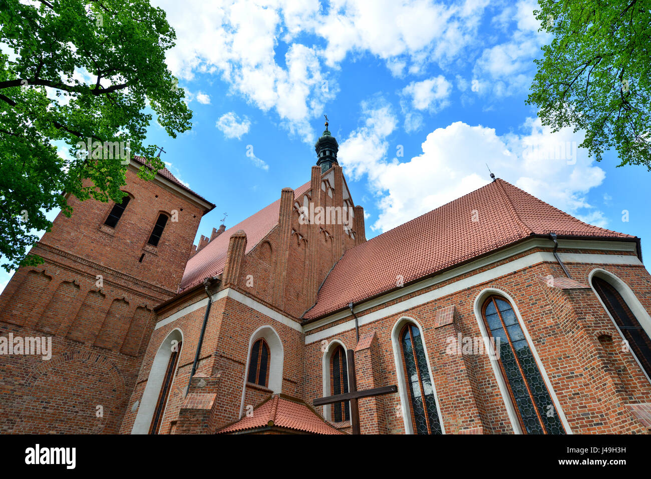 Dom St. Martin und St. Nikolaus in Bydgoszcz, gotischer Architektur in Polen Stockfoto