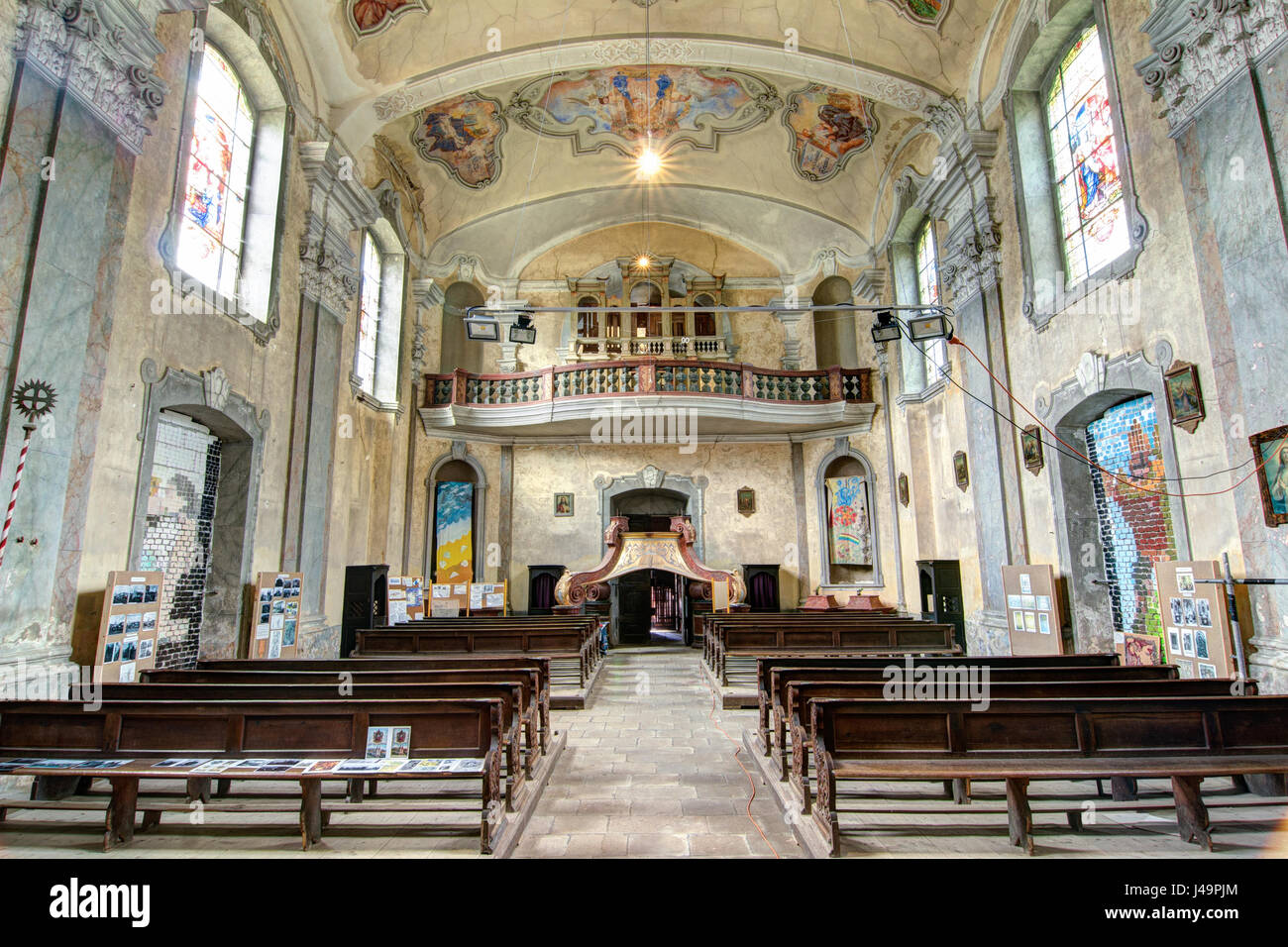 Kirche Mariä Heimsuchung - Skoky Stockfoto