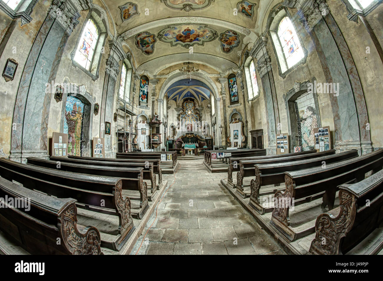 Kirche Mariä Heimsuchung - Skoky Stockfoto