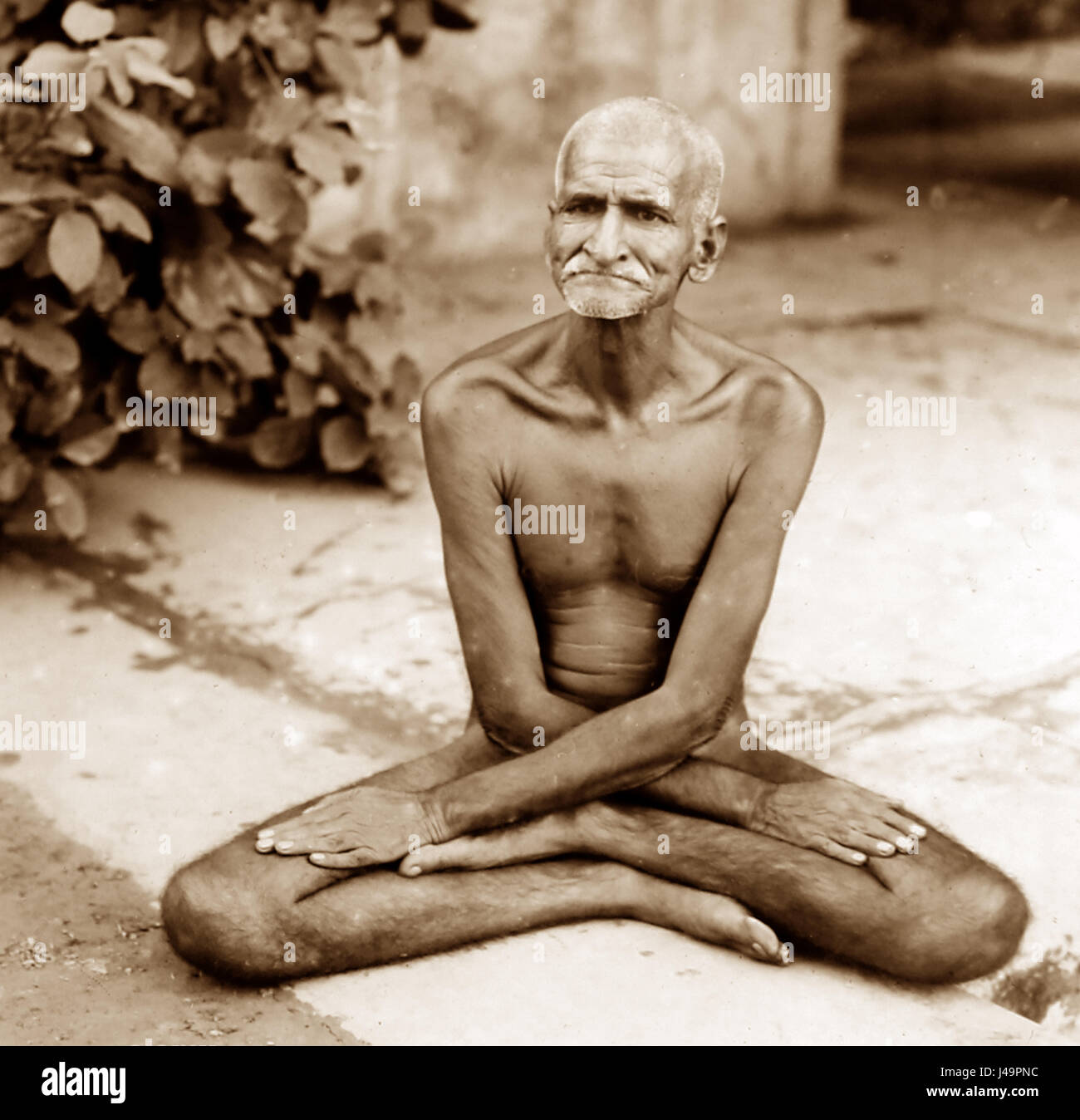 Fakir oder heiliger Mann, Indien - viktorianischen Zeit Stockfoto