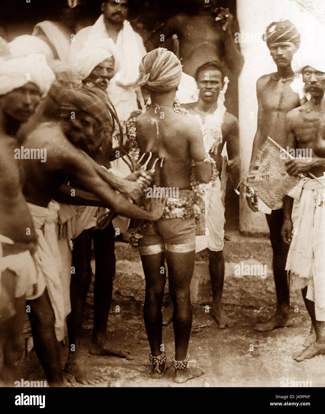 Heiligen Mann oder Fakir, Indien - viktorianischen Zeit Stockfoto