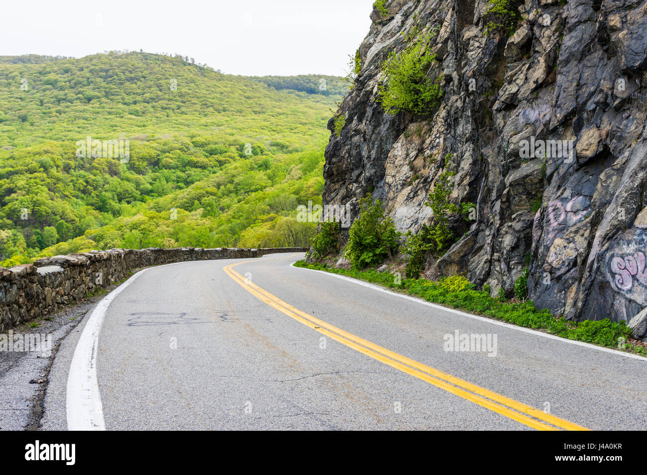 Skyline von Bear Mountain State Park von Fort Montgomery in Upstate New