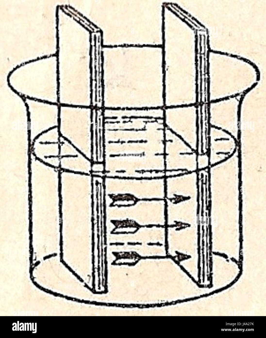 Pila Galvanica esquema Stockfoto