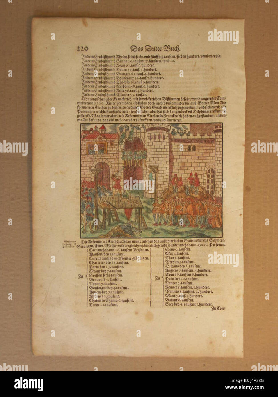 Die religiöse Verfolgung in Frankreich in den 1600er Jahren war geprägt von Konflikten zwischen Katholiken und Protestanten, die zu dem turbulenten religiösen und politischen Klima der damaligen Zeit beitrugen. Stockfoto