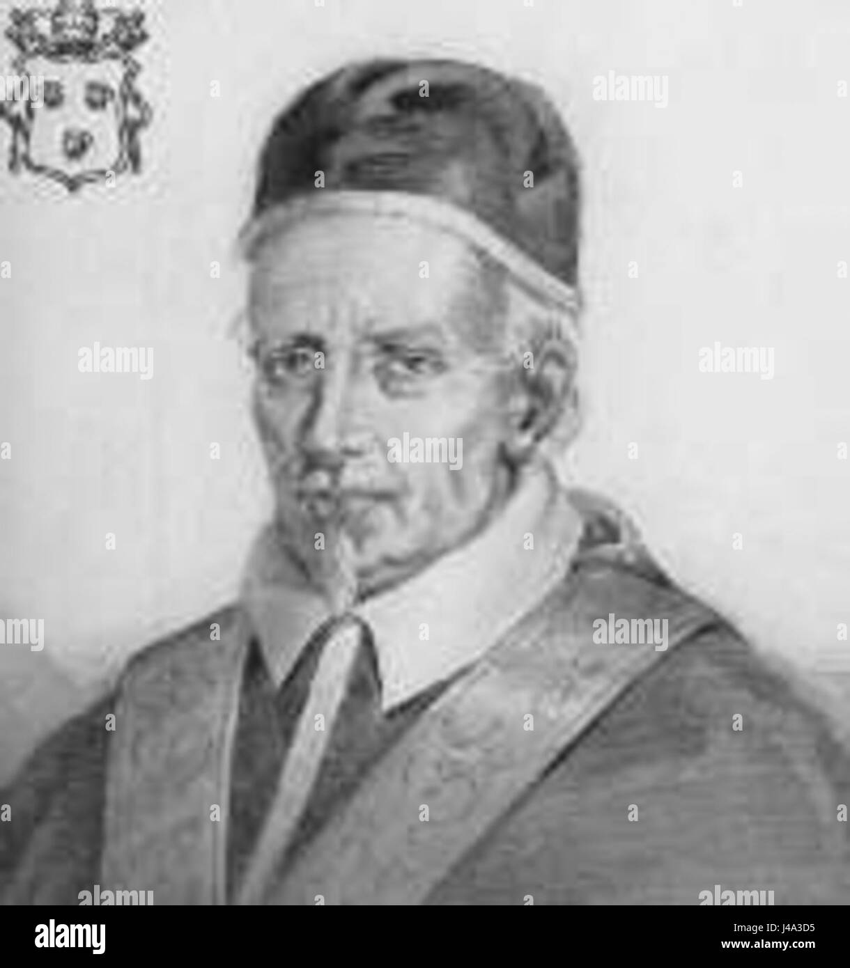 Papst Innozenz XII., geb. Antonio Pignatelli, war von 1691 bis 1700 Papst. Er ist für seine Reformen in der katholischen Kirche und seine Rolle im Papsttum in einer turbulenten Zeit in Europa bekannt. Stockfoto