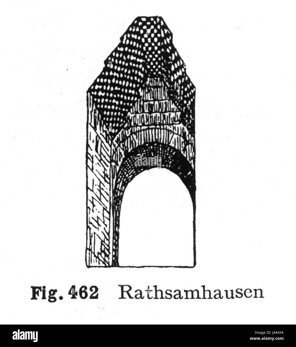 Das Rathsamhausener Palasfenster ist ein historisches Fenster oder architektonisches Merkmal des Rathsamhausener Schlosses, das mittelalterliche oder Renaissance-Architekturstile in Deutschland widerspiegelt. Stockfoto