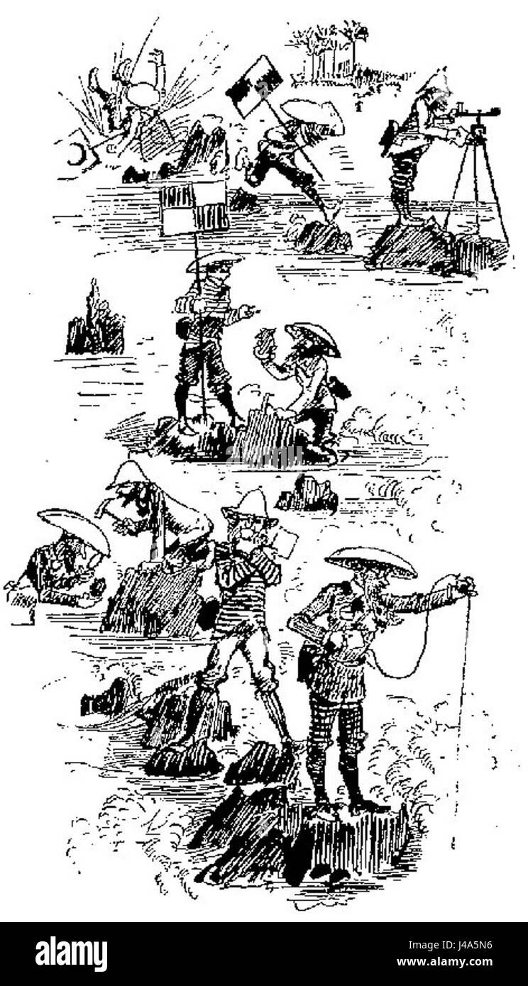 Robidas „Vingtième Siècle“ (das 20. Jahrhundert) ist ein satirisches Werk aus dem Jahr 1883, das die Zukunft der Gesellschaft voraussagt. Auf Seite 499 stellt Robida technologische Fortschritte, soziale Veränderungen und neue kulturelle Normen im Kontext des kommenden Jahrhunderts vor. Stockfoto