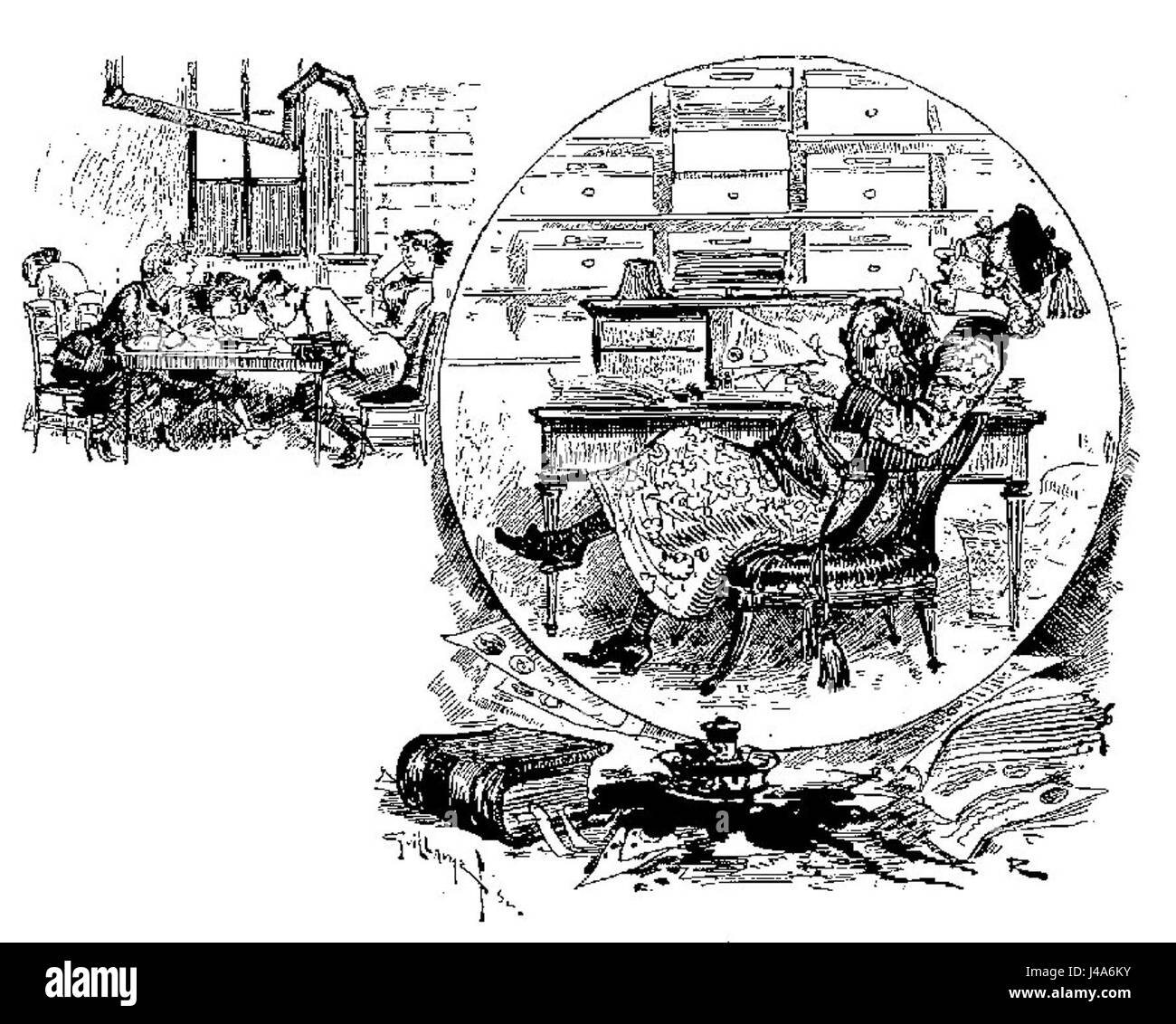 Robida Vingtieme Siecle p37 1 Stockfoto