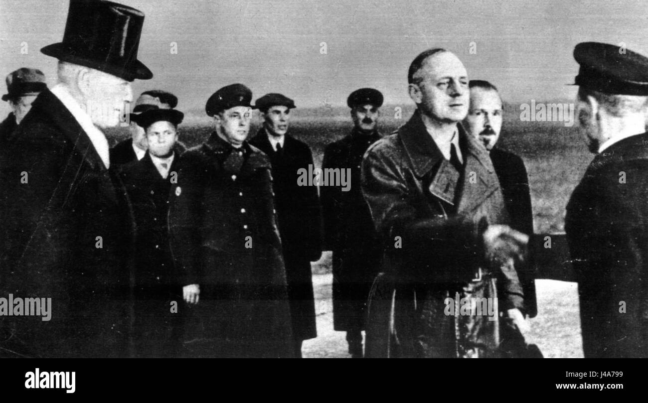 Ribbentrop V Moskve Stockfoto