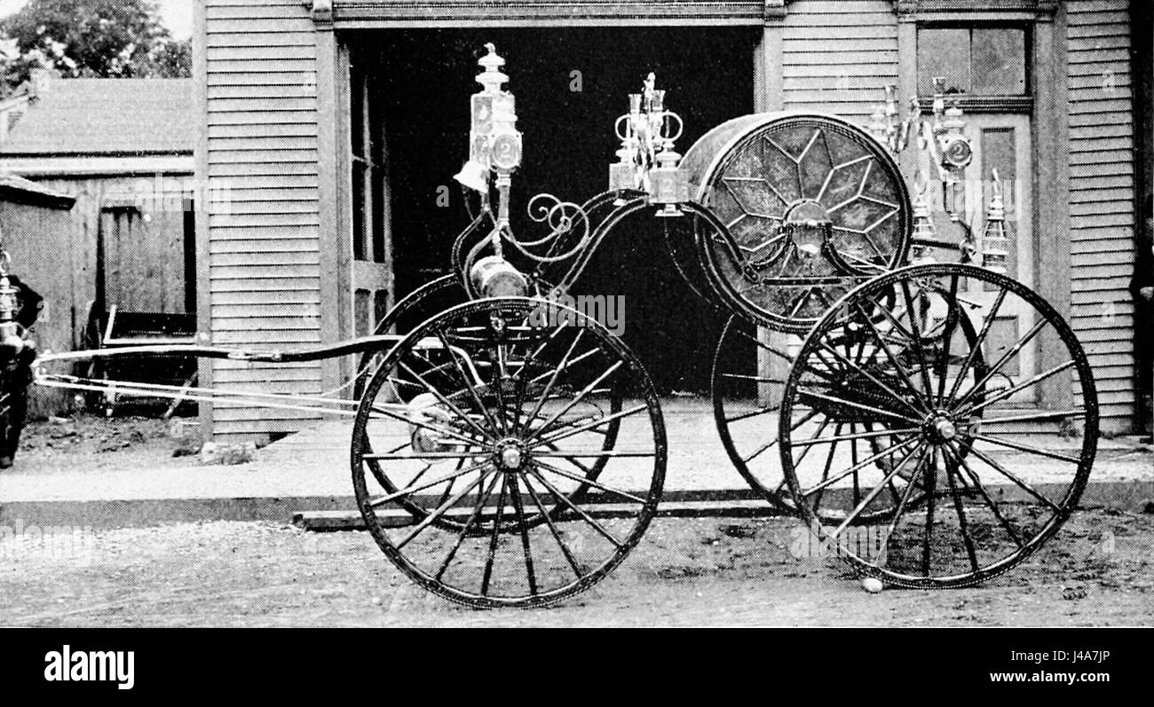 PSM V47 D623 Hand Schlauch Wagen Stockfoto