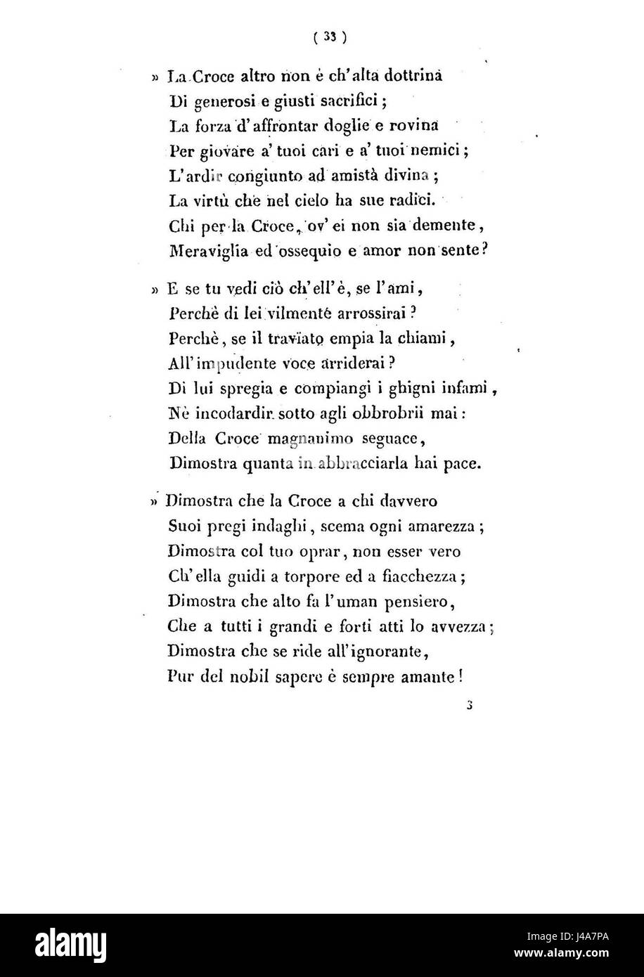 Pellico Poesie Inedite 034 Stockfoto